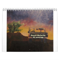 1986-32x24-Oil on Wood Panel-The Pickup, Dennis... Calendar