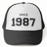 1987 birthday gift idea trucker hat