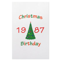 1987 Christmas Birthday stationery by christmasbirthday911 1987 Christmas Birthday stationery