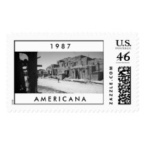1987 Pueblo Scene - Stamp