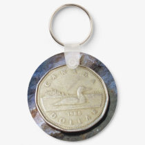 1988 Canadian Loonie Key Chain keychains