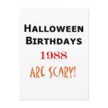 1988 halloween birthday post card