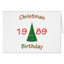1989 Christmas Birthday Cards