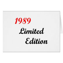 1989 Limited Edition Cards