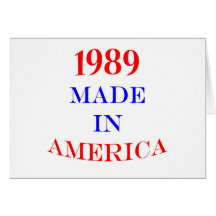 1989 Made in America Greeting Cards