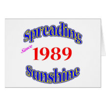 1989 Spreading Sunshine Cards