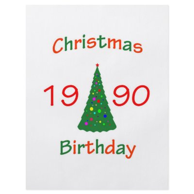 1990 Christmas Birthday Full Color Flyer by christmasbirthday911