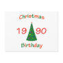 1990 Christmas Birthday Post Card