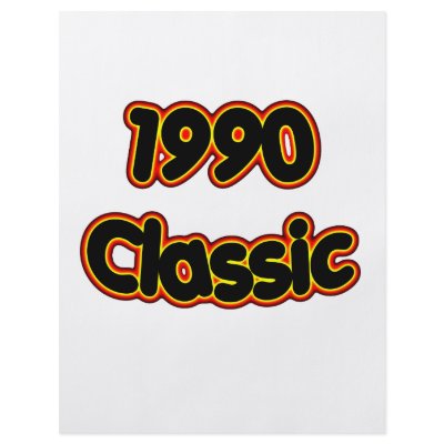 1990 Classic Flyer Design by birthyeardesigns3