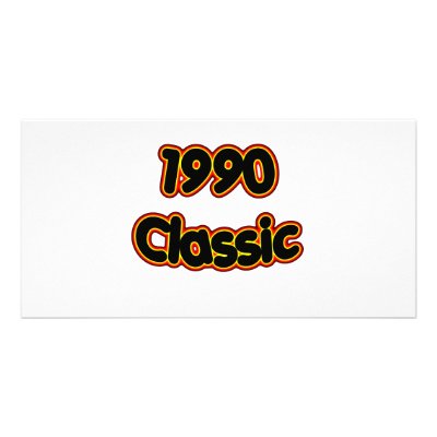 1990 Classic Personalized Photo Card by birthyeardesigns3