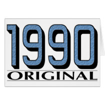 1990 Original Greeting Card