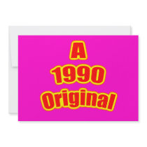 1990 Original Red Mag Invites