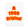 1990 Original Red Post Card