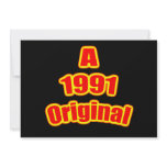 1991 Original Red Blk Invitation