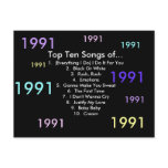 1991 Songs postcards