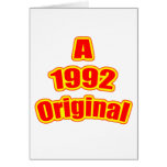 1992 Original Red Greeting Card