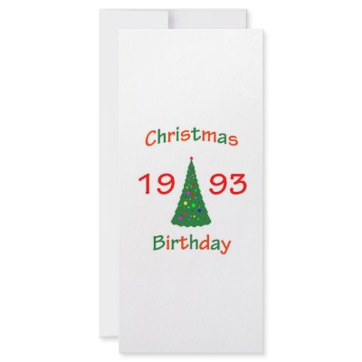 1993 Christmas Birthday Full Color Rack Card by christmasbirthday911