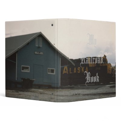 1993 Train and Depot, (C) Jack Taylor, Zazzle.c... 3 Ring Binder by Jack9Frost