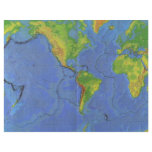 1994 Physical World Map - Tectonic Plates - USGS Flyers