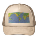 1994 Physical World Map - Tectonic Plates - USGS Mesh Hats