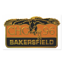 1996 Bakersfield Rectangular Stickers