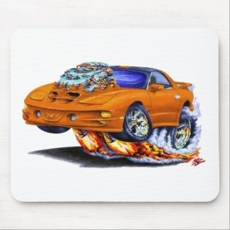 1998-02 Firebird Trans Am Orange Car mousepad