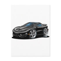 1998-02 Trans Am Black Car Post Card