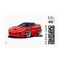 1998-02 Trans Am Red Car Postage Stamp