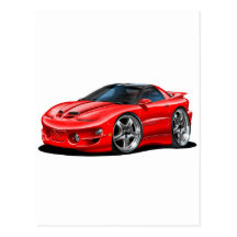 1998-02 Trans Am Red Car Postcards