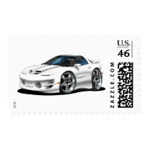 1998-02 Trans Am White Car Postage Stamp