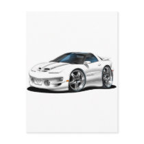 1998-02 Trans Am White Car Postcards