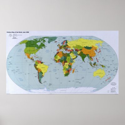 world map political map. 1998 Political Map of the