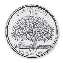 1999 Connecticut State Quarter magnet