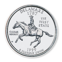 1999 Delaware State Quarter magnet