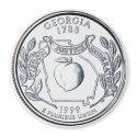 1999 Georgia State Quarter magnet by StateQuarterGear 1999 Georgia State Quarter magnet