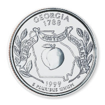 1999 Georgia State Quarter magnet by StateQuarterGear 1999 Georgia State Quarter magnet