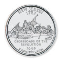 1999 New Jersey State Quarter magnet