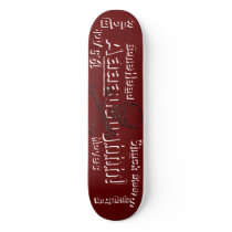 19.5 Ack Blops-BoneHead!-Shack Bleep Squadron Skateboard Decks
