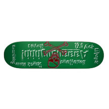 19.5 Ack Blops-BoneHead!-Shack Bleep Squadron Skateboard Deck