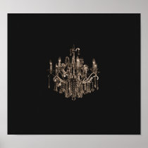 $19.95 Elegant and Proud Chandelier Print Poster