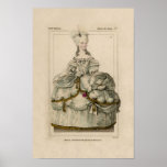 19.95 Marie Antoinette in Extravagant Dress Print
