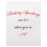 19 Birthday Spanking Personalized Letterhead