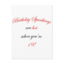 19 Birthday Spanking Post Card