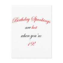 19 Birthday Spanking postcards by oddballbirthdays9 19 Birthday Spanking postcards
