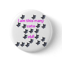 19 Cat Heads Old Pinback Button