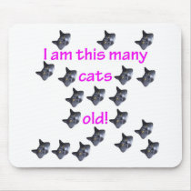 19 Cat Heads Old Mouse Pad