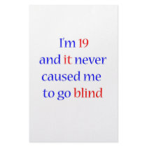 19 never gone blind stationery