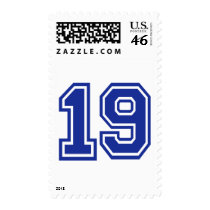 19 - nineteen postage stamp