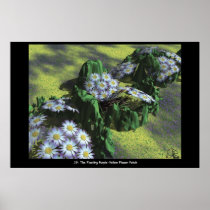 .19 The Floating Purple-Yellow Flower Patch Print