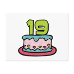 19 Year Old Birthday Cake Post Cards